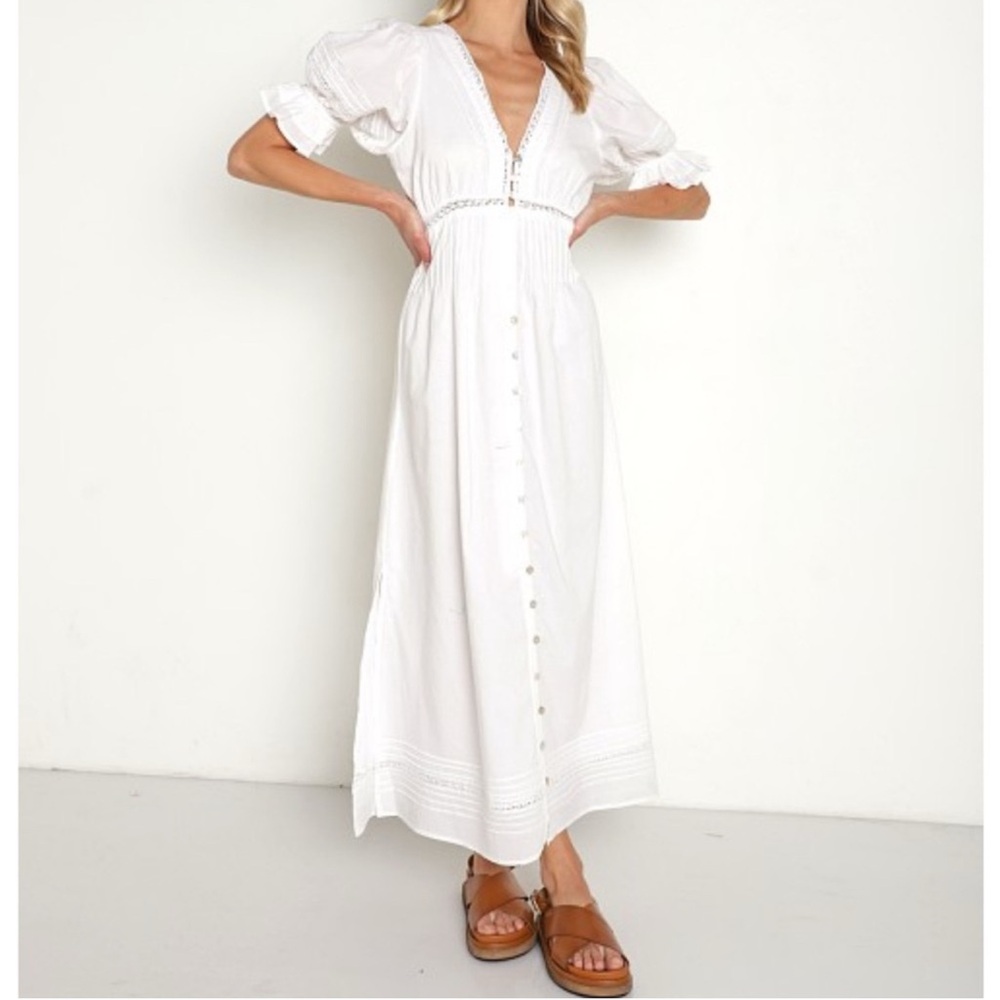 Cleobella Emerson Ankle Dress | White | size MEDIUM